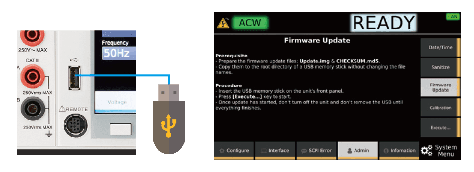 USB로 펌웨어 업 가능